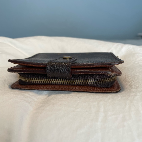 CA0968 Louis Vuitton Compact Zip Monogram Canvas Bifold Wallet Brown - Picture 4 of 12